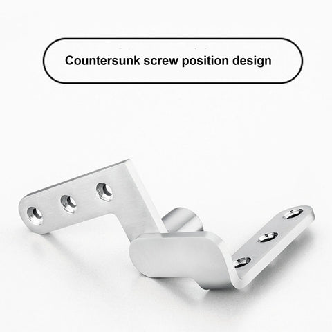 Heavy Duty Stainless Steel Door Pivot Hinges 130lb Load Bearing Hidden 270 Degree Inset Hinge For Bookcase Doors displayed on white background