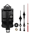 DIY Pendulum Clock Movement Kit With Silent Hands And Fittings For Non Ticking Operation Dope Replacement Parts For Wood Metal And Frameless Wall Clocks Plug And Play Install And Long Lasting Performance set displayed with hands and fittings