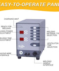 Control panel of Pro Grade CNC Pulse Argon Arc TIG Jewelry Spot Welder With Five Shortcut Modes Gas Assisted But Works Without Argon