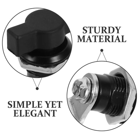 Black T Handle Cam Lock For Cabinets And Boxes Easy To Install And Use Made From ABS And Metal Real Solid Offset Keyless Cylinder Lock