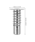 Built Tough Sofa Headrest Adjustment Hinge Screws 4 Pack Folding Lift Mechanism Hardware For Recliner Couch Bed Chair Furniture Repair, zinc alloy screw measuring 2.52 in by 1.45 in.