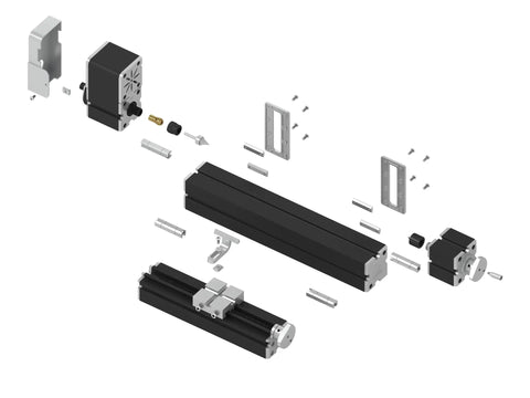EssSthmy All-Metal Mini Wood Lathe 60W 12,000 RPM Bench Milling Machine exploded view showing components and assembly parts.