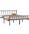 Tough Built Queen Metal Bed Frame With Steel Slat Support Zero Squeak Design Easy As Pie Assembly And Tons Of Under Bed Storage for maximum comfort.