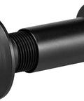 Solid Brass Door Peephole Viewer with 200-Degree Wide Angle, black finish, displays privacy cover, fits 1 3/8 to 2 1/6 inch doors.