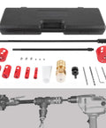 Bonbo DM3MECH Mechanical Hot Tapping Machine Complete Kit For NPT With Hole Saws Or Arbor, includes tools and case.