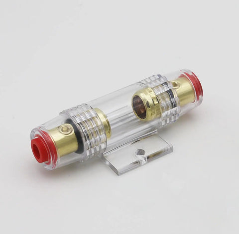 Inline AGU Fuse Holder Kit For 4 To 10 Gauge Wire With Six 100A AGU Fuses, Great For Car Audio, Alarm, Amplifier, Compressors, Auto Parts