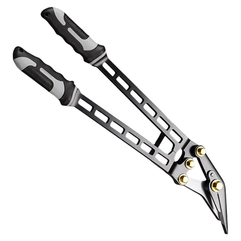 Industrial Strength Hand Held Metal Cutter For Pro Grade Use With Thickened Piercing Edge Ergonomic Nonslip Grip Rust Resistant Tool