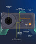 Pro Grade Sound Calibrator For Sound Level Meters With Three Calibration Levels 114dB 104dB And 94dB At 1000 Hz LED panel detail