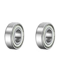 2 Pack 6004ZZ Deep Groove Ball Bearing 20 mm X 42 mm X 12 mm Chrome Steel With Double Shield Seals Z2 Silver