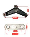 Heavy Duty Tandem Trailer Axle Shackle Kit For Double Eye Springs Fits 3500 To 5200 Pound Axles, 7.75 in equalizer and 2.56 in shackle