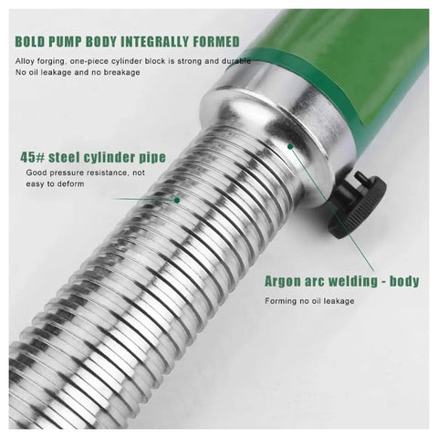 Heavy Duty Hydraulic Gear Puller Bragging Thirty Ton Capacity Rock Solid Bearing Extractor Kit, highlighting steel cylinder pipe and pump design.