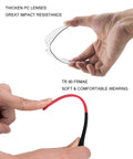 Photochromic Cycling Sunglasses For Men And Women, Frameless Bike Glasses With UV Protection, flexible and impact-resistant design