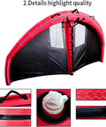 Five Square Meter Wing Foil Kitesurfing Gear With Storage Bag And Surf Leash Handheld Foil Wing Kite Featuring Dual Airbags