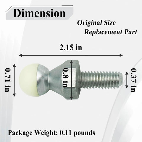 Clutch Release Pivot Ball Stud 52087542 Replacement For G56 NV4500 NV5600 Transmissions, fits 2.15 in dimensions
