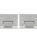 Heavy Duty Stainless Steel Glass Door Hinges 2 Pack 90 Degree Frameless Shower Hinge For Bathroom Gates Durable And Easy Install With Screws And Wrench Modern Minimalist Style