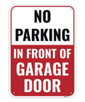 Top Shelf No Parking Do Not Block Garage Door Sign 14 By 10 Inch aluminum plate with bold lettering for driveways.