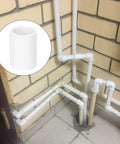 20 Pack One Half Inch PVC Pipe Coupling Socket To Socket Fittings For Center Connections in wall installation view