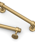 10 Pack 5 Inch Champagne Bronze Cabinet Handles and Pulls for Kitchen Cabinets and Drawers 128mm Cabinet Hardware close-up