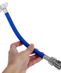 Heavy Duty Truck Trailer Air Line Hose Assembly With Quick Connect Brake Fittings Built In Leak Proof Protection Blue Zinc Alloy Pu Material For Simple Plug And Play Top Quality Installation Fits Most Semi Trucks And Trailers Safely, blue air hose with zinc alloy quick connect fittings