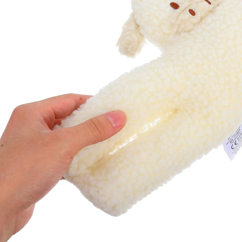 Hand holding anti collision door stopper wall protector with soft cushion texture