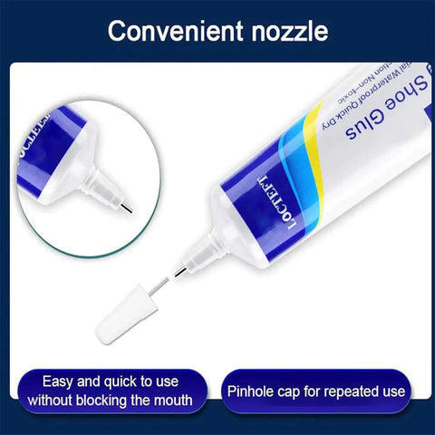 Waterproof Heavy Duty Shoe Repair Glue With Precision Tip Nozzle For Quick Adhesive Fixes on Leather and Rubber Shoes