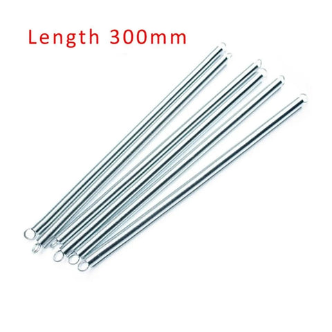 Tough As Nails Galvanized Steel Double Loop Tension Spring 300mm with secure loop ends for heavy duty use.