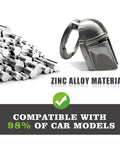Mando Style Universal Car Start Button Cover 3D Design In Silver, Protective Start Stop Button Shield For Cars, Child Safety Saver, Easy Interior Decor Upgrade, Fits Most Models, zinc alloy, compatible with 98% of car models