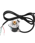 Hollow Shaft Encoder For AB Two-Phase Systems, Rugged Aluminum And Plastic Power Transmission Part With Wires