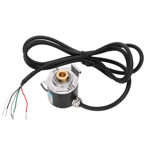 Hollow Shaft Encoder For AB Two-Phase Systems, Rugged Aluminum And Plastic Power Transmission Part With Wires