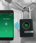 Outdoor Bluetooth Padlock For Personal Use With Smartphone Unlock No Key Needed Weatherproof Lock For Gates Sheds Garages