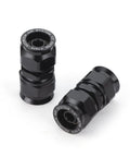 RedRock Air System 3/4 in union air fittings, 2 pcs, black finish for 3/4 in ID tubing
