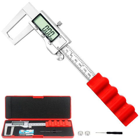 Digital Outside Caliper For Disc Brakes With Inch And Metric Conversion Pro Grade Rotor Micrometer For Quick Brake Rotor Checks shown with case