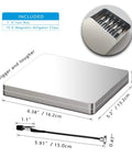 Magnetic Helping Hands Soldering Tool With Ten Flexible Clips, All In One Steel Box Workstation dimensions and contents shown