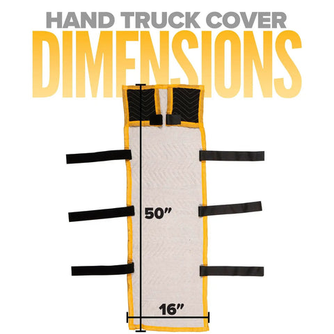 Heavy Duty Quilted Hand Truck Covers 12 Pack, 50 X 16 Inch Padded Dolly Pads With Grip Tight Hook Straps, Tough Cotton Blend Moving Blankets Make Warehouse Hauls A Cinch