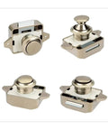 Push Button Drawer Lock Latch Set For RVs And Boats Black Button Switch Handle Wardrobe And Cabinet Door Lock No Fuss Push Release