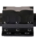 Direct Fit Passenger Side Engine Mount For Buick And Cadillac Legends Cuts Rough Idle Shake And Makes Your Vintage Rod Feel Fresh With Smooth Highway Cruising Flair. Front view of a black metal engine mount.