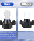 1/2 Inch NPT To 1/2 Inch Barb Elbow And Straight Swivel RV Water Pump Fittings With Thread Seal Tape, collar design nylon hose adapter comparison