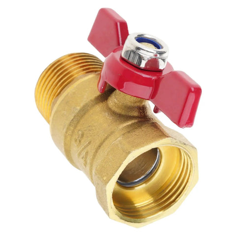 Leak Proof Heavy Duty Three Quarter Inch Brass Ball Valve With Built Different Construction and Smooth Flow Control for yard projects, close-up view.