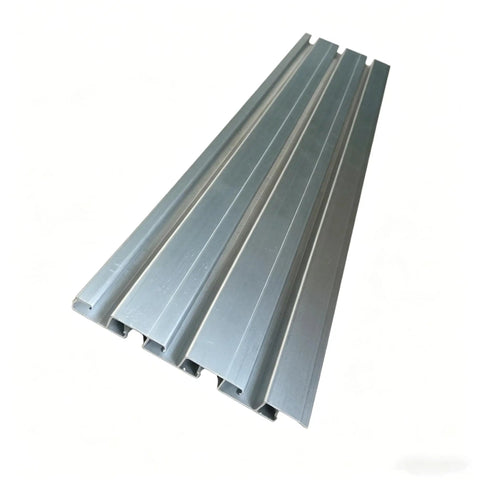 Double Sided Aluminum Slatwall Panel 24 Inch Long 5 Inch Wide Merchandising Slatwall Panel For Retail Displays Durable Heavy Duty Construction Ideal Store Fixture