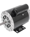 Half Horsepower Single Phase Electric Motor With 3450 RPM 115 To 230 Volt IP23 Protection Beefy Workhorse Build For Metal Cutting Machines Pumps And Fans, black