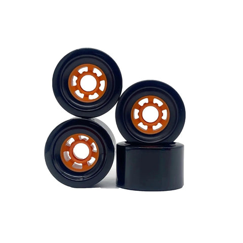 Four Piece 83x52mm 82A PU Wheels For Electric Skateboard Longboard Replacement Set Delivers Smooth Reliable Roll On Paved Surfaces