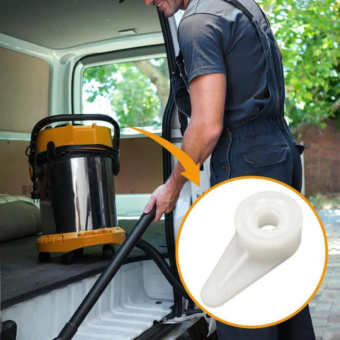 Two Pack Filter Plate Nut Replacement For Ridgid And Craftsman Wet Dry Vac 83872 shown with vacuum in a work van