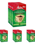 Top Shelf Unbleached Coffee Filters Size Four Fits Eight To Twelve Cup Brewers Deep Flavor Perforations For Bold Morning Kick Compostable And No Sweat Cleanup Pack Of Twelve One Thousand Two Hundred Sheets Solid Brew Gear.