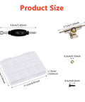 Premium Fingerboard Repair Kit Featuring 31 Millimeter Trucks Vibrant Multi Color Wheels And Heavy Duty Fasteners for tools and parts layout.