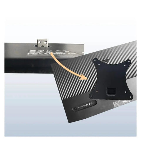 Zero Drama Monitor Adapter For Vesa 75 And 100 Mm Brackets Heavy Duty Steel Wall Mount back plate showing VESA mount compatibility.