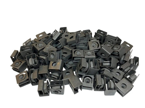 Snap Up These Heavy Duty 10-32 Slide On Cage Nuts 100 Pack Black Oxide Steel For Network Server Racks solid clip components.