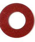 Fiber Thrust Washer For Number 12 Meat Grinders, 4 Pack, Compatible With Hobart LEM Biro Torrey Pro-Cut Weston Avantco And More, 1-5/16 Inch Outer Diameter By 3/4 Inch Inner Diameter By 0.125 Inch Thick, Commercial Replacement Part, red fiber washer