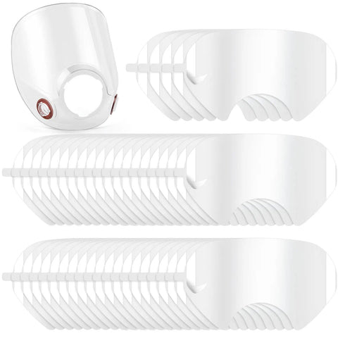 Replacement Lens for 6000 Series Full Face Respirator and 50 Pack Peel Off Lens Covers for 6000 6700 6800 6900 Series Full Face Masks