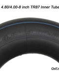 Heavy Duty Inner Tube For 4.80 4.00 8 Tires With TR87 Bent Valve Stem Built Tough For Wheelbarrows Go Karts ATVs Yard Tractors