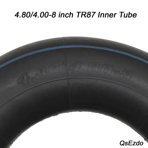 Heavy Duty Inner Tube For 4.80 4.00 8 Tires With TR87 Bent Valve Stem Built Tough For Wheelbarrows Go Karts ATVs Yard Tractors